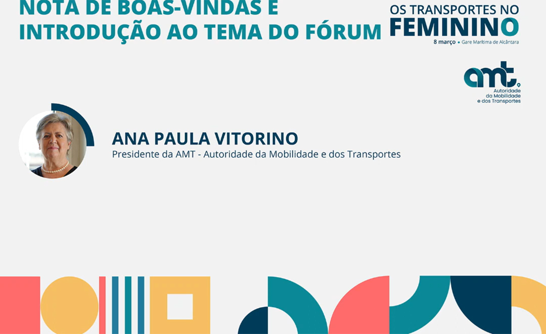 Sessão de Abertura - Presidente do Conselho de Administração da AMT, Ana Paula Vitorino 